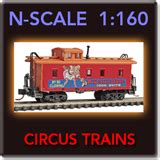 Mrchq Collectible N Scale Model Circus Trains