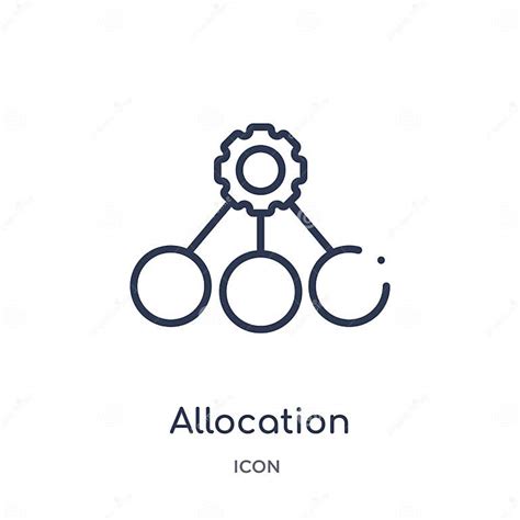 Linear Allocation Icon From Edit Tools Outline Collection Thin Line