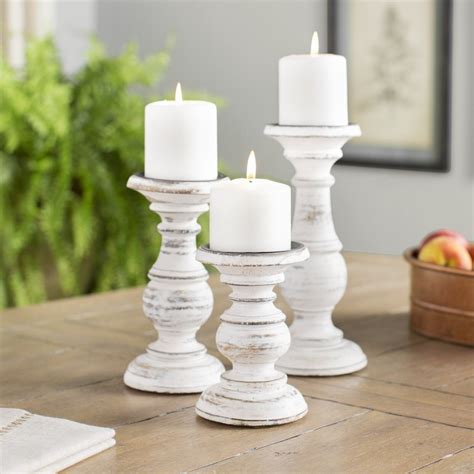 Pillar Candle Holder Set Of 3 Ideas On Foter