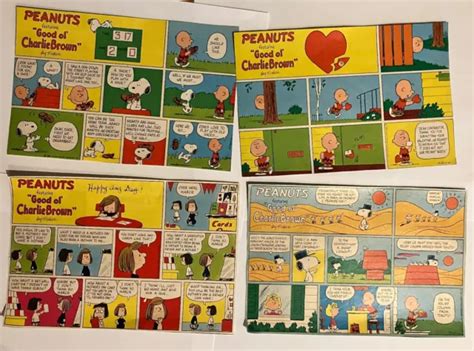 Vintage Snoopy Peanuts Charlie Brown Newspaper Comic Strip Charles