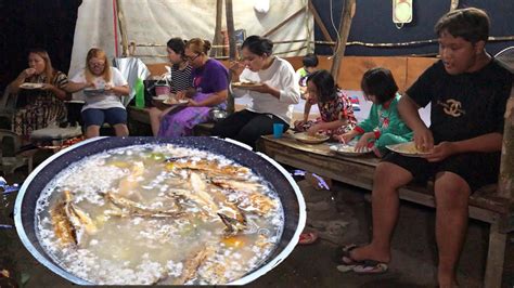 Terung Dayak Salai Lumek Daging Babi Kisar Masak Sup Terjun Terbang