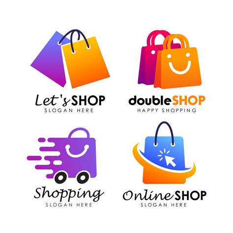 Shopping Store Logo Design Vector 2550054 Vector Art At Vecteezy