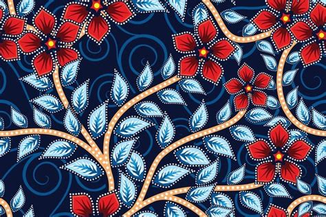 detail background corak batik koleksi nomer