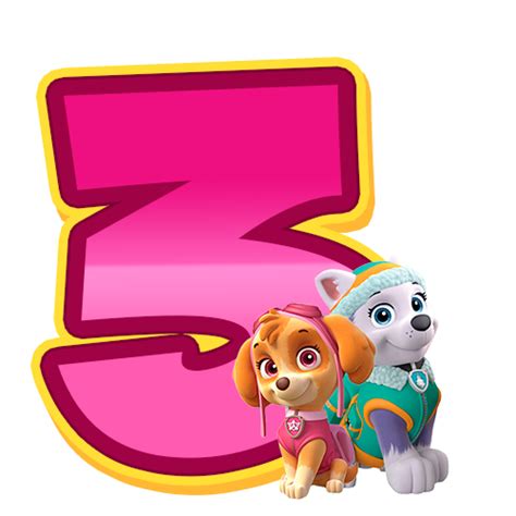 Paw Patrol Number 3 Png Paw Patrol Patrulla Canina Fotos Png Images