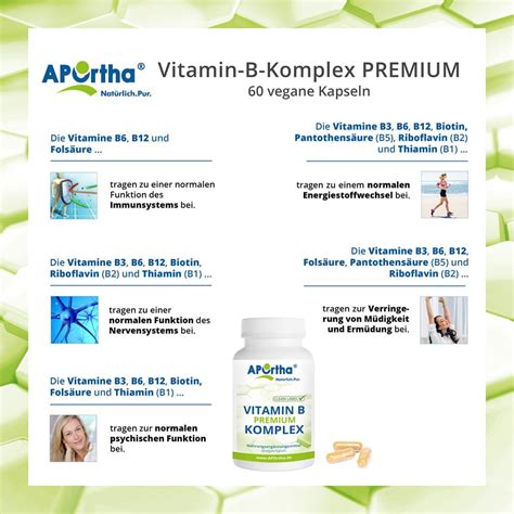 APOrtha Vitamin B Komplex Kapseln Hochdosiert PREMIUM 60 St Shop