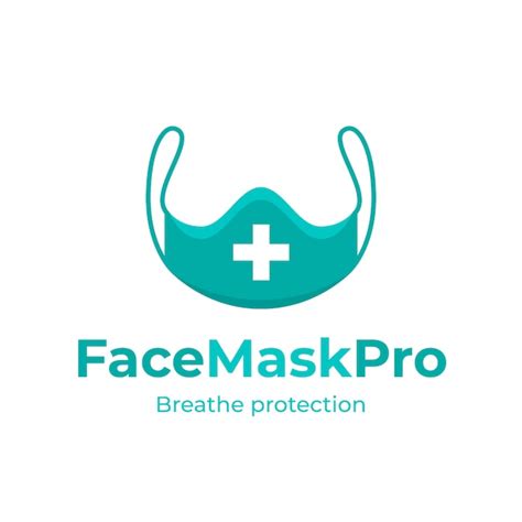 Free Vector Face Mask Logo Template