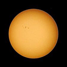 Naked Eye Sunspot Sky Telescope