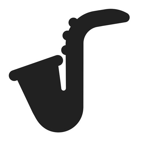 Saxophone Icon | FluentUI Emoji Mono Iconpack | Microsoft