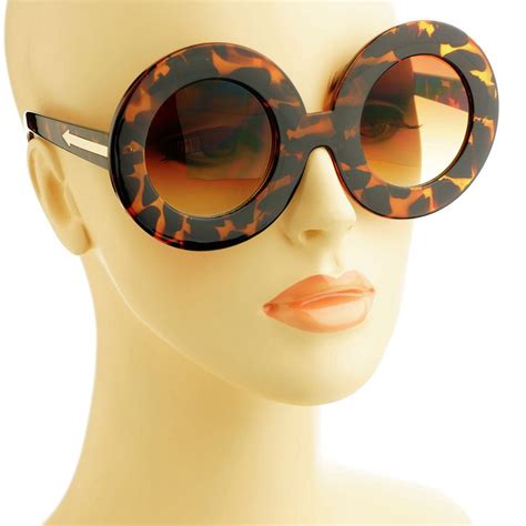 New Retro Celebrity Style Extra Large Oversize Circle Round Sunglasses