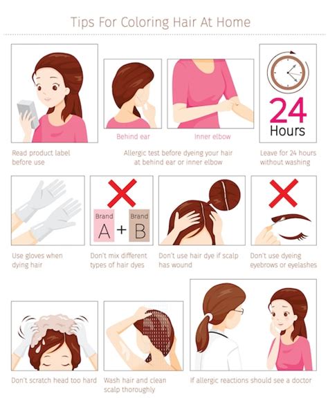 Tips and precautions before use hair dye for coloring own hair at home ...