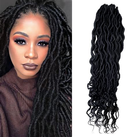 Cabelo Goddess Faux Locs Torcido G Crochet Braid V Cores Shopee Brasil