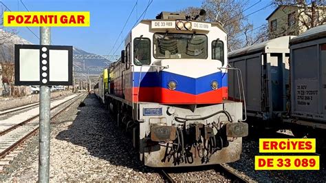 Pozantı Tren İstasyonu Erciyes Ekspresi DE33089 E68024 Kayseri Adana