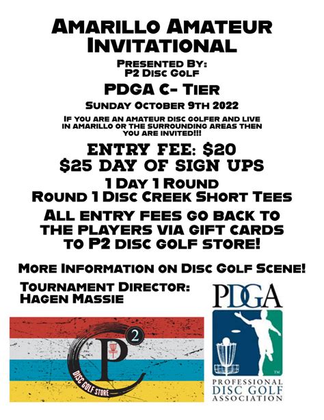 Amarillo Amateur Invitational 2022 Disc Golf Scene