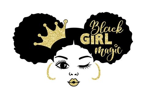 Black Girl Magic Svg Afro Girl Cut File Afro 1733032