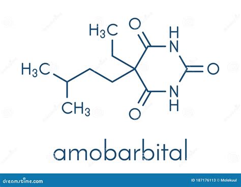 amobarbital amylobarbitone barbiturate sedative chemical structure