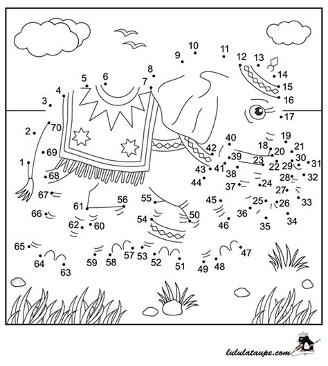 Relier Les Points De 1 à 61 Jeu à Imprimer Lulu La Taupe Jeux 5bb