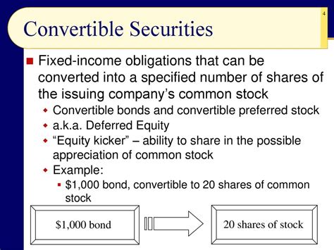 CHAPTER 18 Lecture Preferred Stocks And Convertible Securities Ppt