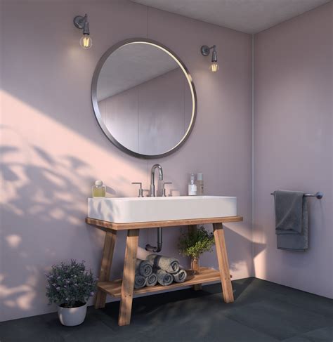 Selkie Rosewater Bathroom Wall Panel Available From Rearo Laminates