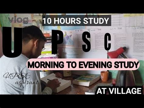 Hours Study Vlog A Day In The Life Of A Upsc Aspirant Productive