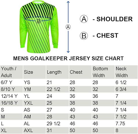 Soccer Jersey Size Guide Atelier Yuwaciaojp