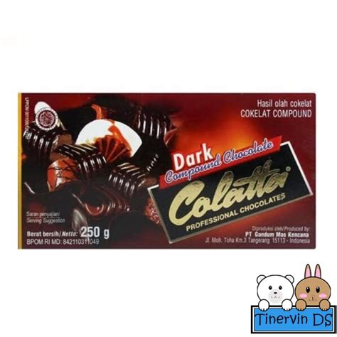 Jual Dark Chocolate Coklat Compound Colatta Kemasan 250 Gr