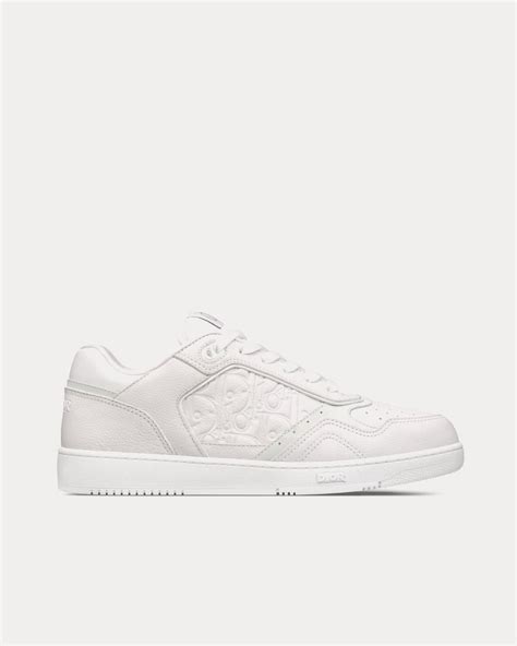 Dior B27 White Grained Calfskin and White Dior Gravity Leather Low Top Sneakers - Sneak in Peace