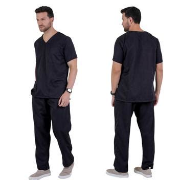 Conjunto Pijama Cirurgico Scrub Microfibra Gabardine Masculino Shop