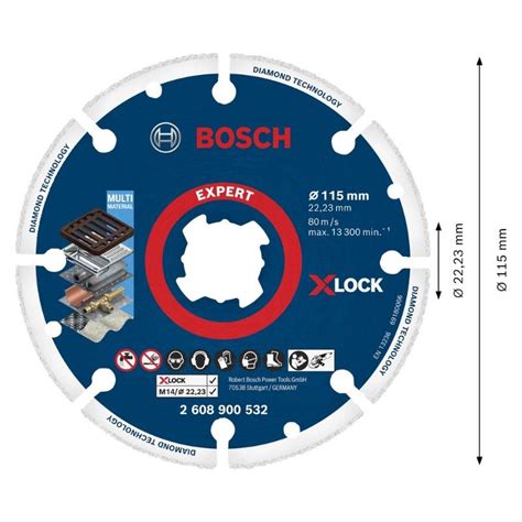 Bosch Expert Disque X Lock Expert Diamond Metal Wheel