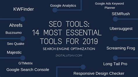 SEO Tools 14 Most Essential Tools For 2019 Seo Tools Keyword