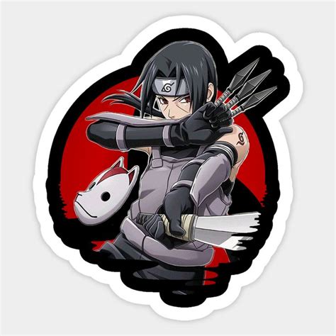 Itachi Uchiha By Coolbits Studio Comic Book Art Style Anime Stickers