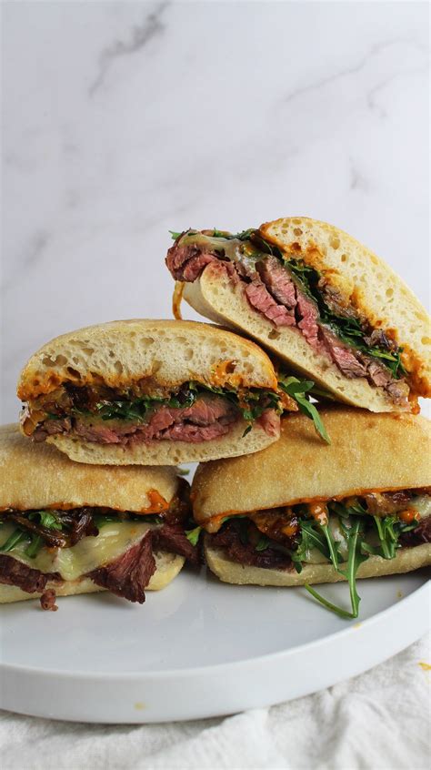 Steak Sandwich With Gochujang Aioli Recipe Steak Sandwich