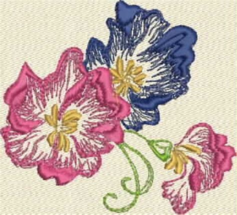 Conception De Broderie De Machine De Fleurs Etsy