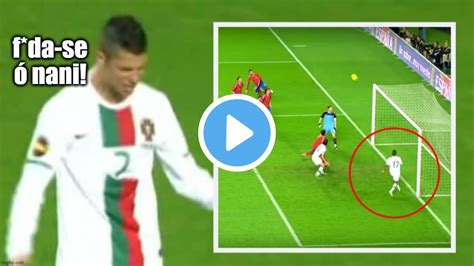 Nani A Estragar Um Dos Melhores Golos De Cristiano Ronaldo Custa Ver