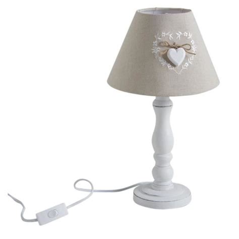 Lampe De Chevet En Bois Cosy Avec Coeur Achat Vente Lampe De Chevet