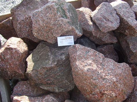 Rose Granite Boulders 040 Lb Schafer Landscape