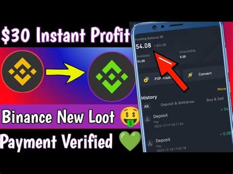 30 Instant Profit Binance Huge Loot Offer Today Loot Offer