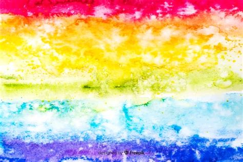 Free Vector Background Rainbow In Tie Dye Style