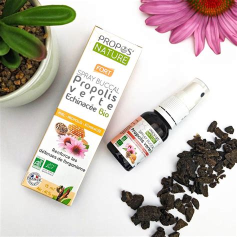 Spray Buccal à la Propolis Verte et Échinacée Bio certifié AB 15ml