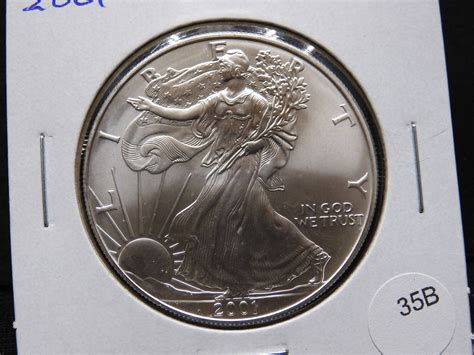 2001 Silver American Eagle $1. Auction