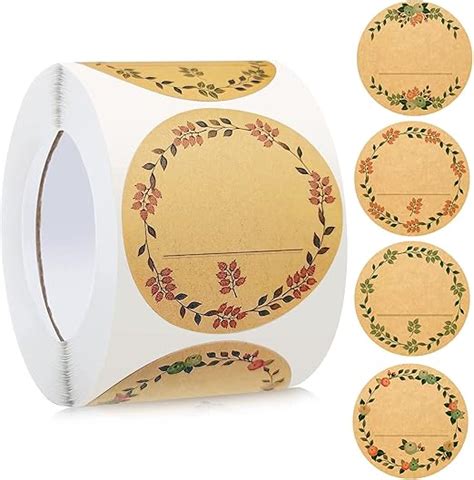 Geschenkaufkleber St Ck Kraftpapier Aufkleber Etiketten