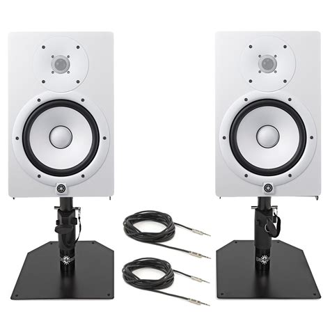 Offline Yamaha Hs Active Monitors With Free Stands Cables White At