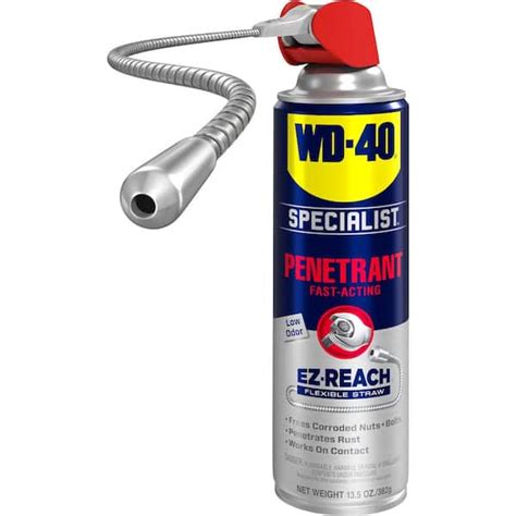 Wd 40 Specialist 13 5 Oz Penetrant With Ez Reach Fast Acting Formula