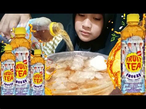 Mukbang Asmr Minuman Segar Dingin Fruit Tea Mukbang Asmr Cold Fresh