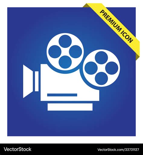 Cinema Camera Icon Royalty Free Vector Image Vectorstock