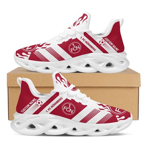 1 Fc Nurnberg Logo Custom Name Pattern 3d Max Soul Sneaker Shoes In Red