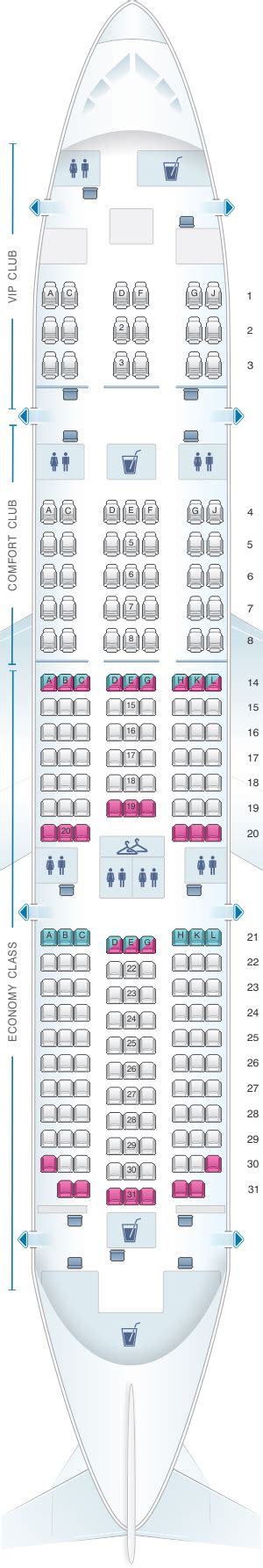 Seat Map Azal Azerbaijan Airlines Boeing B Dreamliner Seatmaestro