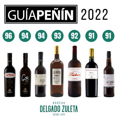 La Guía Peñín Califica Con Sobresaliente A Los Vinos De Delgado Zuleta