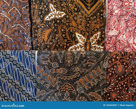 Batik Cloth Motif From Yogyakarta Indonesia Stock Image Image Of