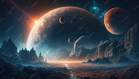 premium photo stunning realistic wallpaper   planet starry