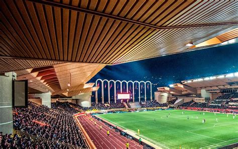 Monaco Football Stadium / Fontvieille Monaco May 18 2018 Beautiful ...